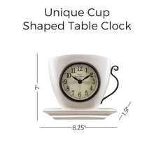 Load image into Gallery viewer, Unique Cup Shaped Table Clock
