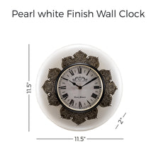 Load image into Gallery viewer, Pearl White Finish Wall Clock
