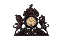 Load image into Gallery viewer, 42&quot; Hand Carved Pendulum Wall Clock with Lion and Horse
