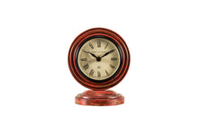 Load image into Gallery viewer, Table Clock in Red Distress Polish

