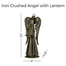 Load image into Gallery viewer, Iron Crushed Angel with Lantern
