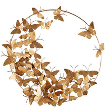 Load image into Gallery viewer, Butterfly Wreath in Metal
