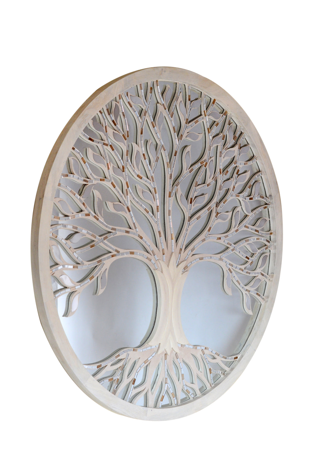 Wooden Tree of Life in Glass Design