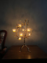 Load image into Gallery viewer, 22&quot; Tall Golden Tree Tea Light Candle Holder
