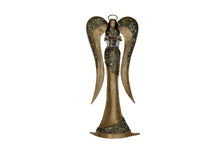 Load image into Gallery viewer, Angel in Golden Mosaic with Candle Holder
