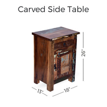 Load image into Gallery viewer, 26&quot; Tall Recycled End/ Side Table
