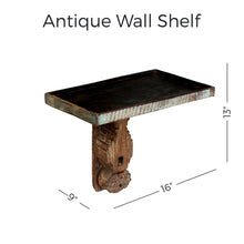 Load image into Gallery viewer, 16&quot; Antique Wall Shelf

