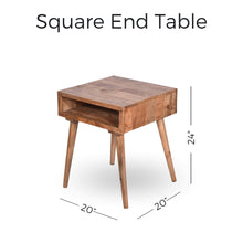 Load image into Gallery viewer, 20&quot; Square End/ Side Table
