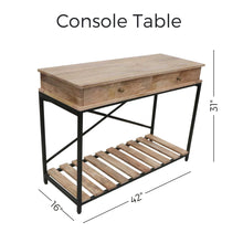 Load image into Gallery viewer, 42&quot; Long X IIII Console Bundle with an End Table - Set of 2
