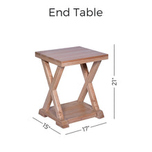 Load image into Gallery viewer, 21&quot; Tall X End/ Side Table
