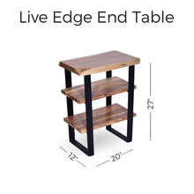 Load image into Gallery viewer, 20&#39;&#39; Live Edge End/ Side Table
