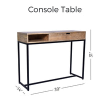 Load image into Gallery viewer, 39&quot; Console Bundle with 2 End Table - Set of 3
