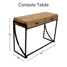 Load image into Gallery viewer, 42&quot; Long Half C Console Bundle with an End Table - Set of 2
