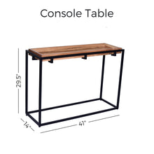 Load image into Gallery viewer, 41&quot; Long Cuboid Console Bundle with End Table - Set of 2
