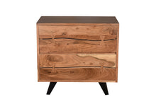 Load image into Gallery viewer, 35&quot; Long Live Edge 2 Drawer Chest
