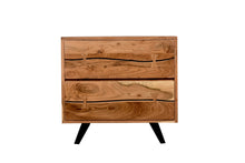 Load image into Gallery viewer, 35&quot; Long Live Edge 2 Drawer Chest
