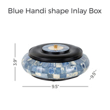 Load image into Gallery viewer, Blue Handi Shape Inlay Box
