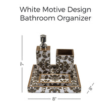 Load image into Gallery viewer, White Motive Design Bathroom Organizer
