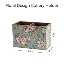 Load image into Gallery viewer, Floral Design Cutlery Holder
