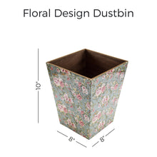 Load image into Gallery viewer, Floral Design Dustbin
