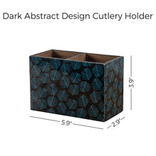 Load image into Gallery viewer, Dark Abstract Design Cutlery Holder
