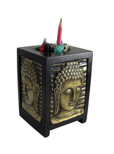 Load image into Gallery viewer, 4-Sided Buddha Pen Holder
