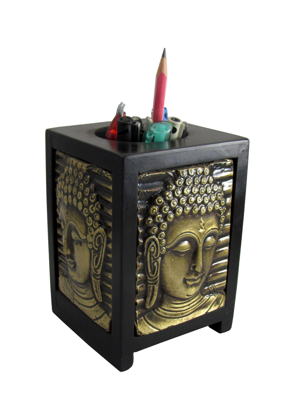 4-Sided Buddha Pen Holder