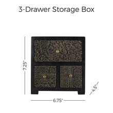 Load image into Gallery viewer, 3 Drawer Tabletop Storage Box
