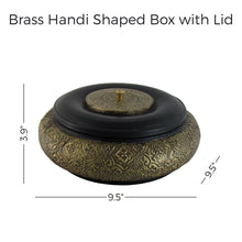 Load image into Gallery viewer, Brass Handi Shaped Box with Lid
