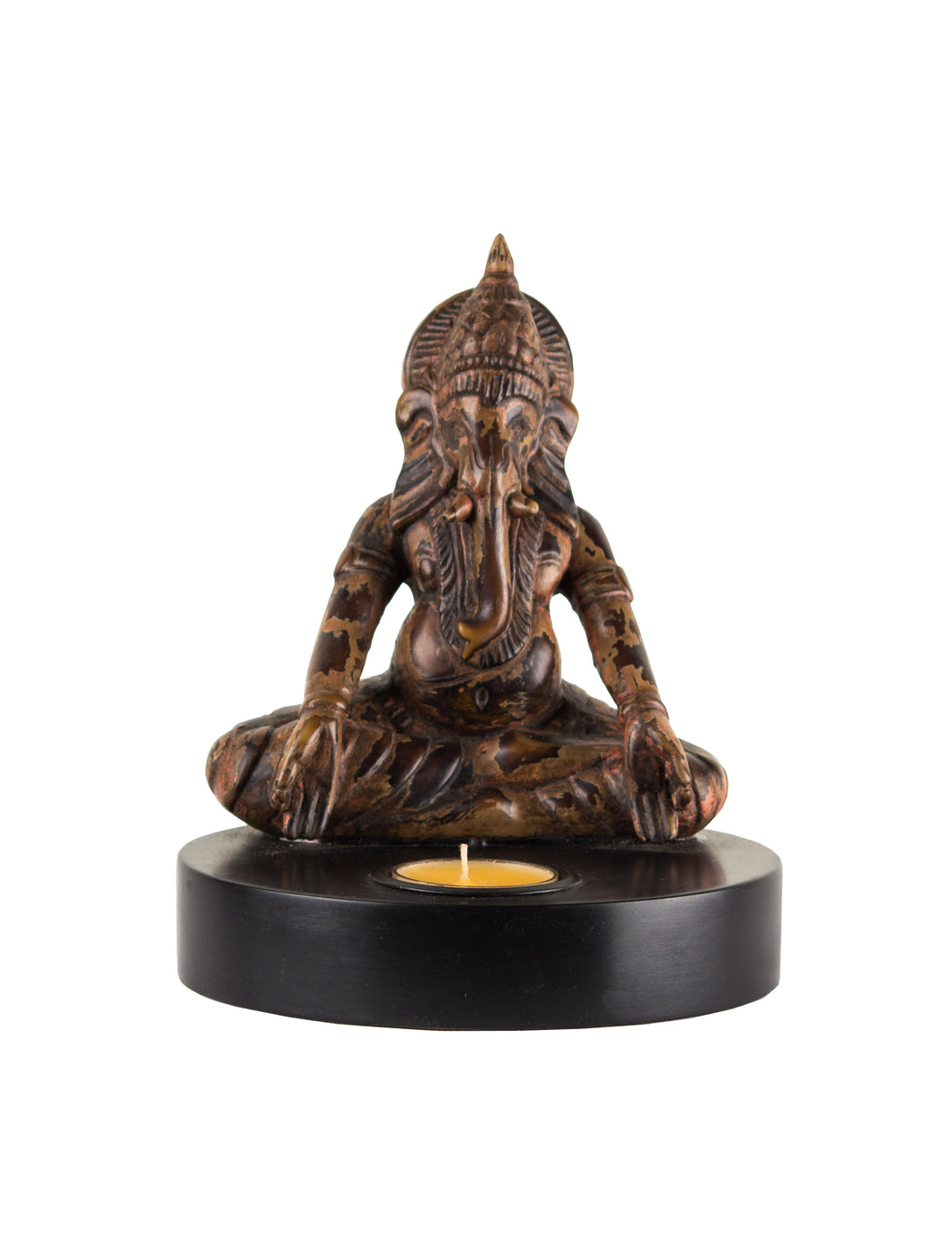 Antique Ganesha Candle Holder