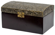 Load image into Gallery viewer, Box with Rosewood Polish and Brass Metal Cladding
